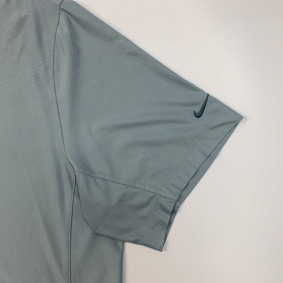 Nike Golf Shirt Mens XL Extra Large Cloud Gray Moisture Wicking Tour Performance - Picture 4 of 13